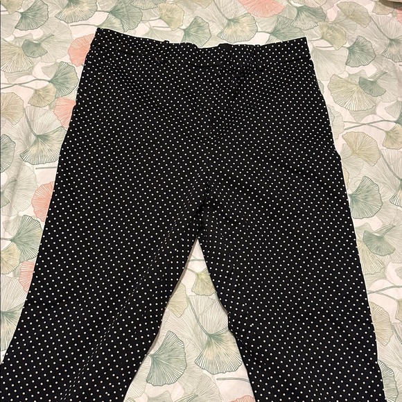 H&M Pants - H&M Black and White Polka Dot Straight Leg Pants